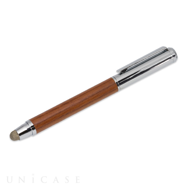 Wooden Touch Pen with ballpoint pen (カリン＆シルバー)