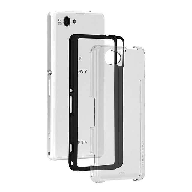 【XPERIA A2/Z1 f ケース】Hybrid Tough Naked Case Clear/Blackgoods_nameサブ画像