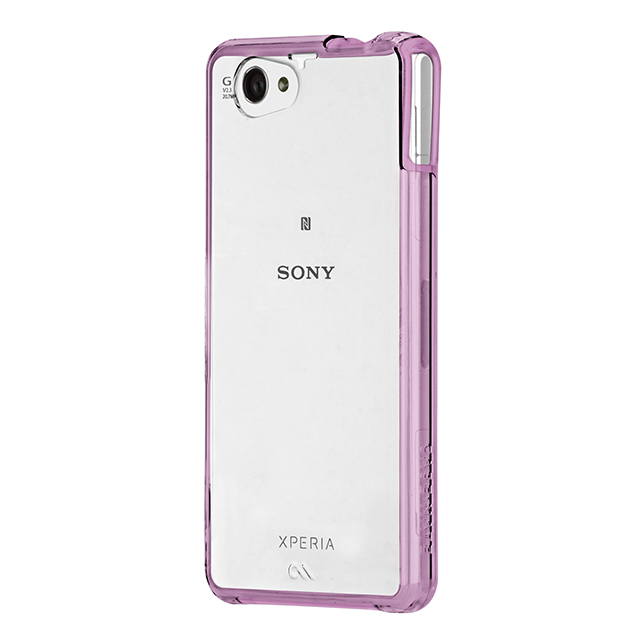 【XPERIA A2/Z1 f ケース】Hybrid Tough Naked Case Clear/Lavenderサブ画像