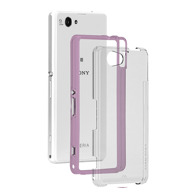 【XPERIA A2/Z1 f ケース】Hybrid Tough Naked Case Clear/Lavendergoods_nameサブ画像
