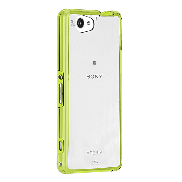 【XPERIA A2/Z1 f ケース】Hybrid Tough Naked Case Clear/Limeサブ画像