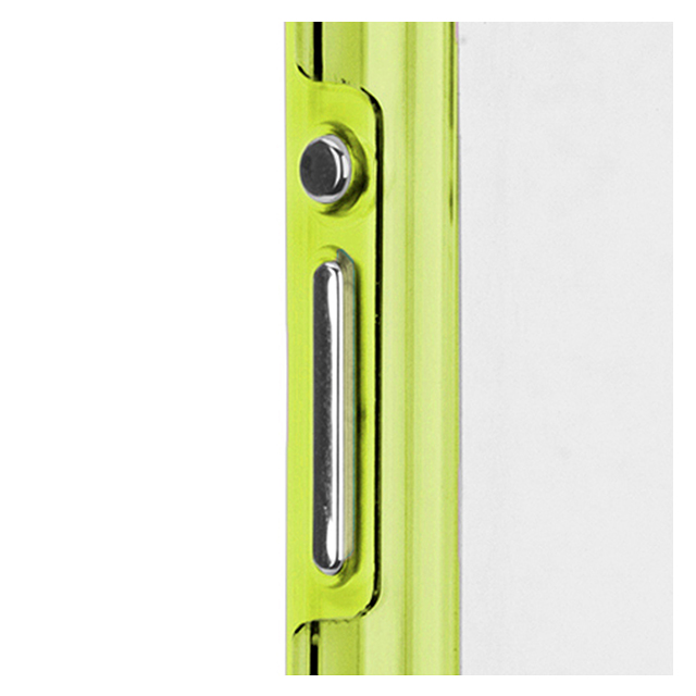 【XPERIA A2/Z1 f ケース】Hybrid Tough Naked Case Clear/Limegoods_nameサブ画像