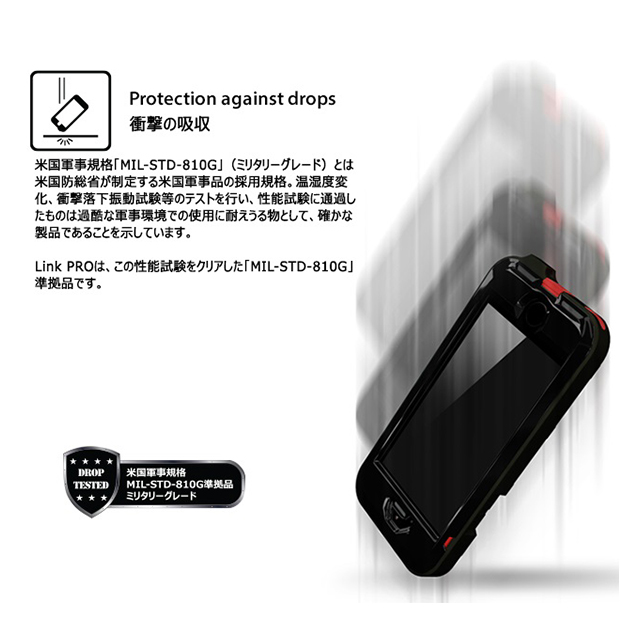 【iPhoneSE(第1世代)/5s/5 ケース】Link PRO (Red)goods_nameサブ画像