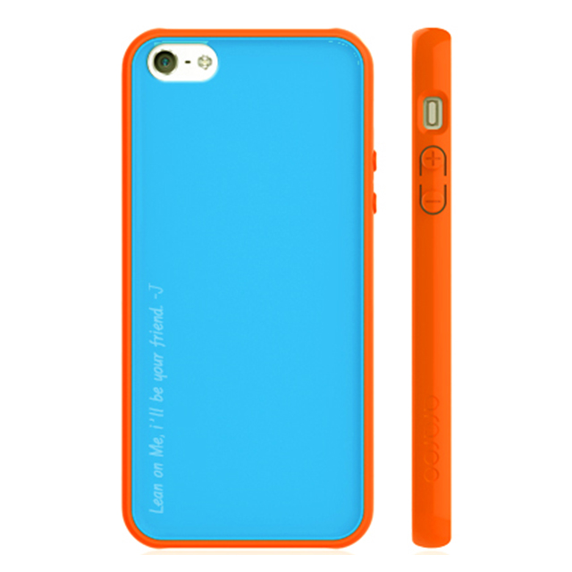 【iPhoneSE(第1世代)/5s/5 ケース】Amy Art Colors (オレンジ+ブルー)サブ画像