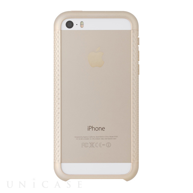 【iPhoneSE(第1世代)/5s/5 ケース】Duralumin Bumper Quattro (Gold)