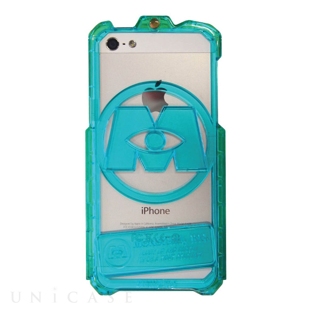 【iPhone5s/5 ケース】モンスターズ・インク バンパー (クリアブルー×クリアグリーン)