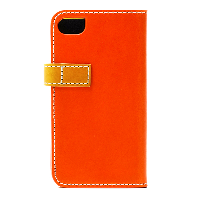 【iPhone5s/5 ケース】ブッテーロレザー オレンジ＆キャメルサブ画像