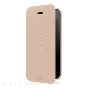 【iPhone5s/5 ケース】Crystal Booklet Rose Gold