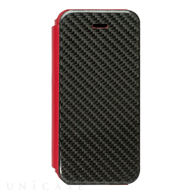 【限定】【iPhone5s/5 ケース】Carbon ＆ Leather Case for iPhone5/5S Signal Red