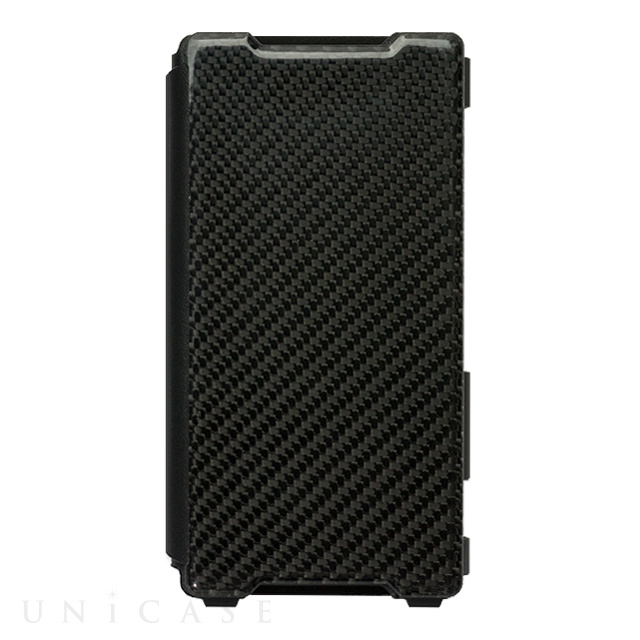 【XPERIA Z2 ケース】Carbon ＆ Leather Case for Xperia Z2 Shadow Black