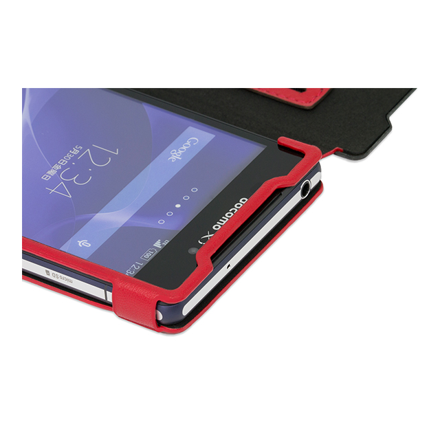 【XPERIA Z2 ケース】Carbon ＆ Leather Case for Xperia Z2 Shadow Blackgoods_nameサブ画像