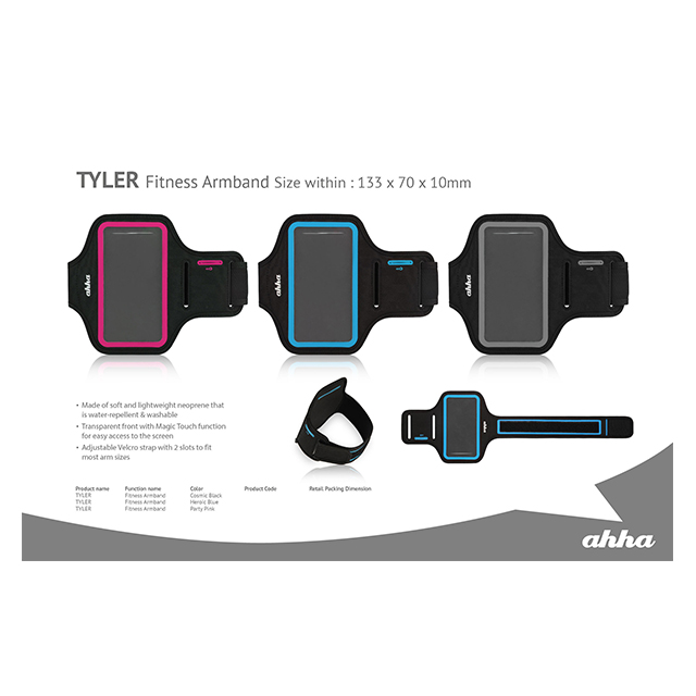 4inch Fitness Armband TYLER (Cosmic Black)サブ画像