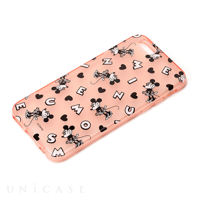 【iPhone6s/6 ケース】セミハードケース ミニーマウス (ラメ入り半透明)