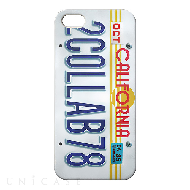 【iPhoneSE(第1世代)/5s/5 ケース】CollaBornデザインケース (Numberplate[CALIFORNIA])