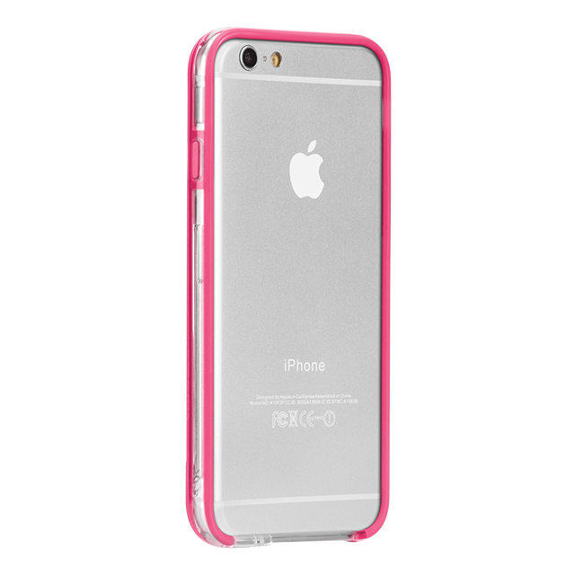 【iPhone6s/6 ケース】Tough Frame (Clear/Pink)サブ画像