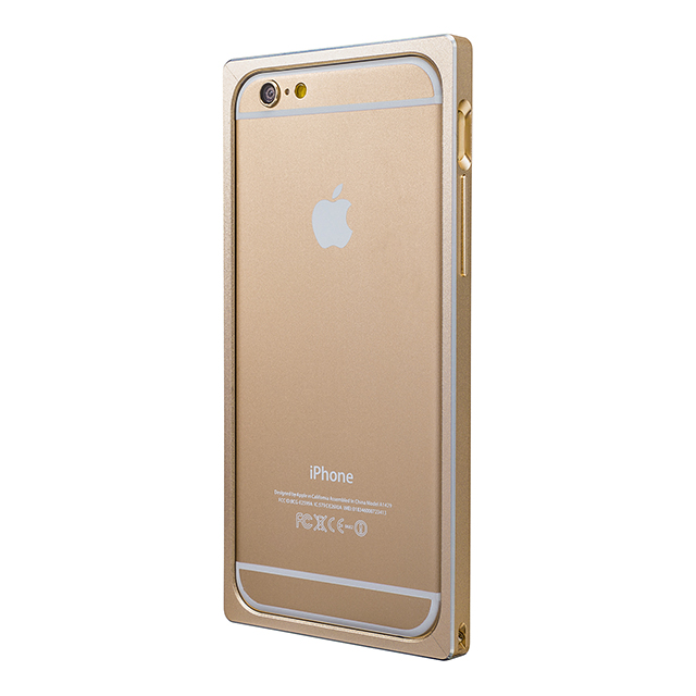 【iPhone6s/6 ケース】Straight Metal Bumper (Gold)サブ画像