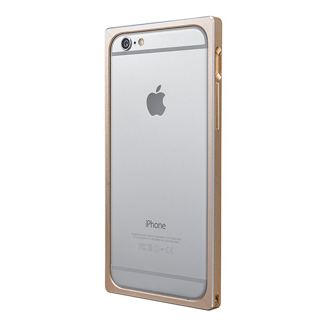 【iPhone6s/6 ケース】Straight Metal Bumper (Gold)サブ画像
