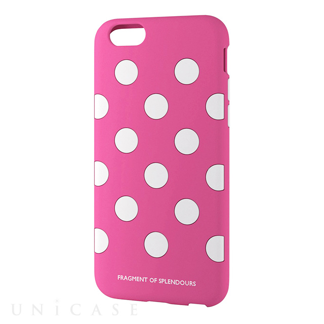 Iphone6s 6 ケース シリコンケース 女子柄 ドット ピンク Elecom Iphoneケースは Unicase