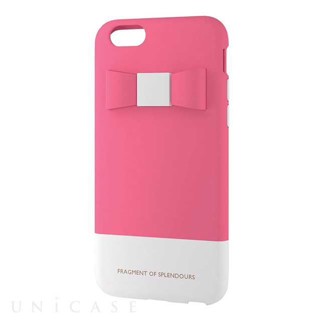 Iphone6s 6 ケース シリコンケース 女子柄 リボン ピンク Elecom Iphoneケースは Unicase