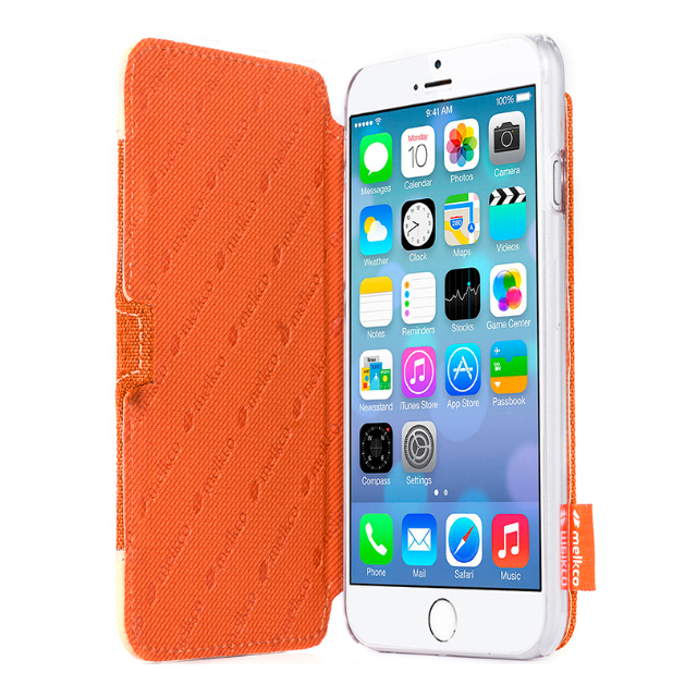 【iPhone6s/6 ケース】Cru Series Premium Leather Case (Booka Orange)サブ画像