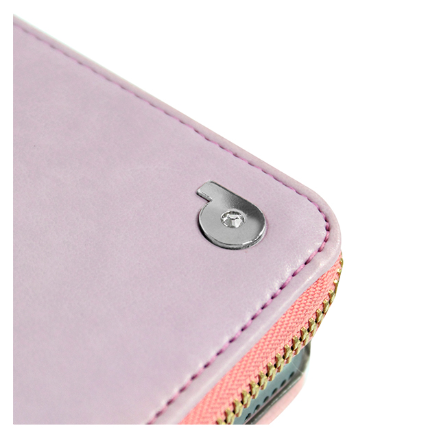 【iPhone6s/6 ケース】Zipper お財布付きダイアリーケース (ピンク)goods_nameサブ画像