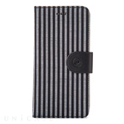 【iPhone6s/6 ケース】PU Case Western Series Diary (Black Stripe)