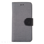 【iPhone6s/6 ケース】PU Case Western Series Diary (Black Checked)