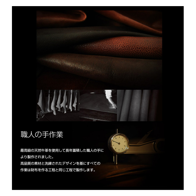 【iPhone6s/6 ケース】Wannabe Leather Diary (オレンジ)サブ画像