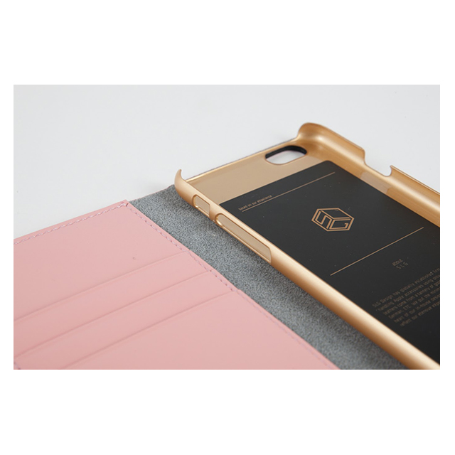 【iPhone6s/6 ケース】D5 Calf Skin Leather Diary (ベビーピンク)goods_nameサブ画像