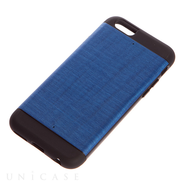【iPhone6s/6 ケース】天然木ケース プロテクションタイプ Midnight Blue　ブラックフレーム