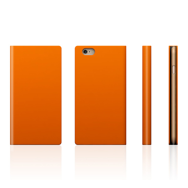 【iPhone6s/6 ケース】D5 Calf Skin Leather Diary (オレンジ)サブ画像
