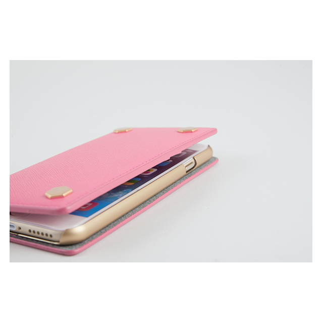 【iPhone6s/6 ケース】D5 Saffiano Calf Skin Leather Diary (ピンク)goods_nameサブ画像