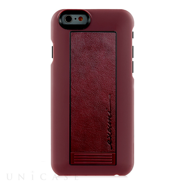 【iPhone6s/6 ケース】Leather Arc Stand Case S56 クラレット