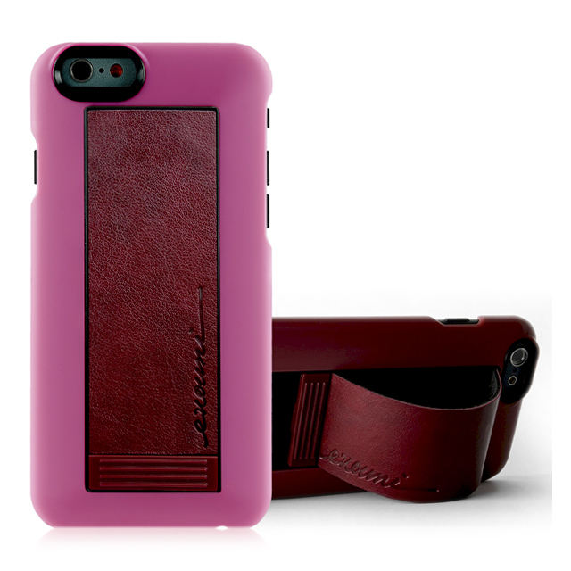 【iPhone6s/6 ケース】Leather Arc Stand Case S56 ピンクgoods_nameサブ画像