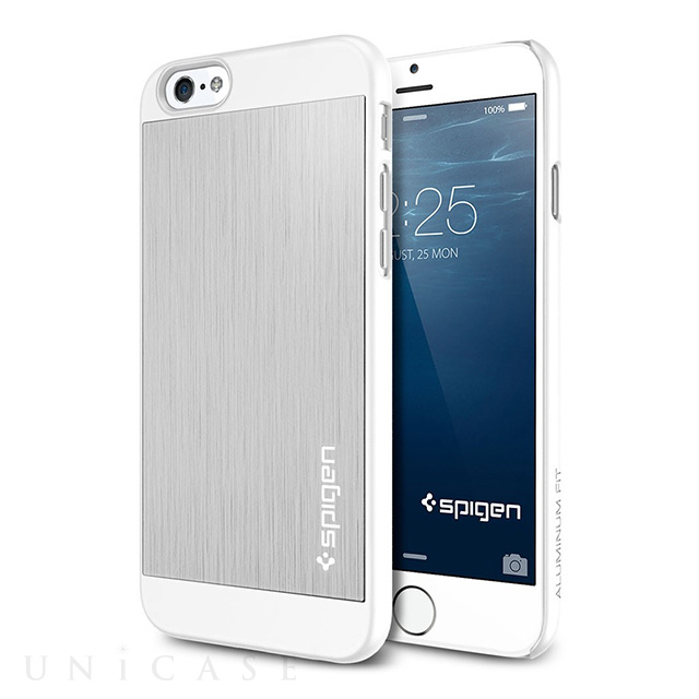 【iPhone6 ケース】Aluminum Fit Satin Silver