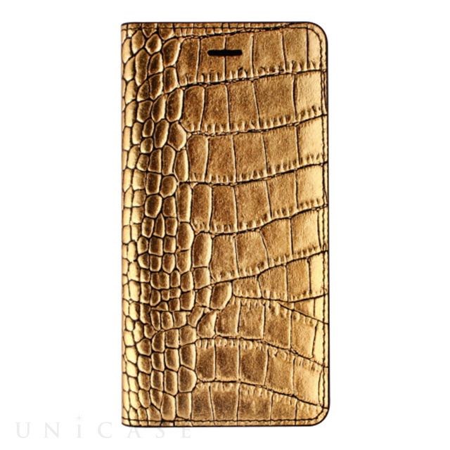 【iPhone6s Plus/6 Plus ケース】Gold Croco Diary