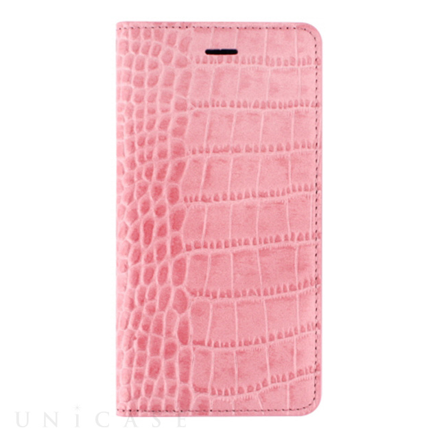 【iPhone6s Plus/6 Plus ケース】Vivid Croco Diary (ピンク)