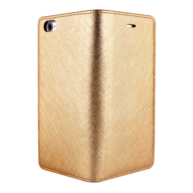 【iPhone6s Plus/6 Plus ケース】Saffiano Flip Case (ゴールド)サブ画像