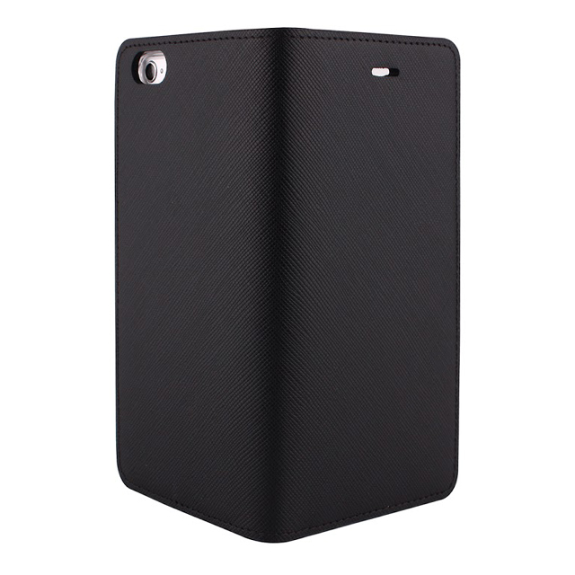 【iPhone6s Plus/6 Plus ケース】Saffiano Flip Case (シックブラック)サブ画像
