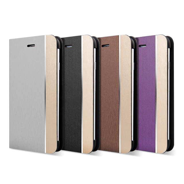 【iPhone6s Plus/6 Plus ケース】Metal Line Diary (シルバー)goods_nameサブ画像