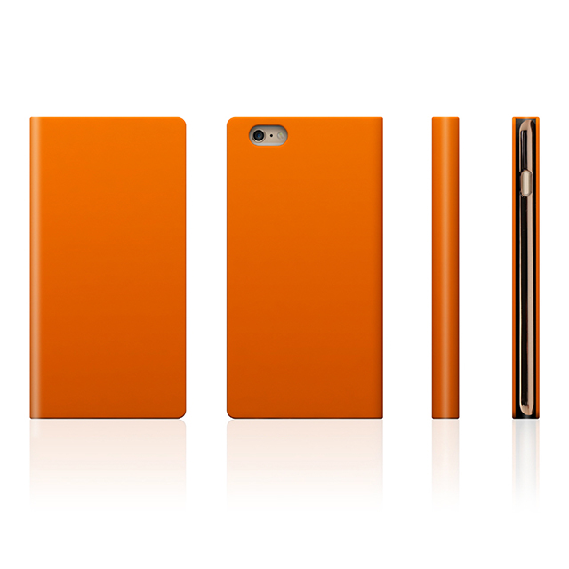 【iPhone6s Plus/6 Plus ケース】D5 Calf Skin Leather Diary (オレンジ)サブ画像