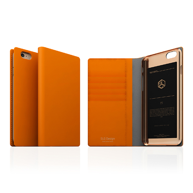 【iPhone6s Plus/6 Plus ケース】D5 Calf Skin Leather Diary (オレンジ)サブ画像