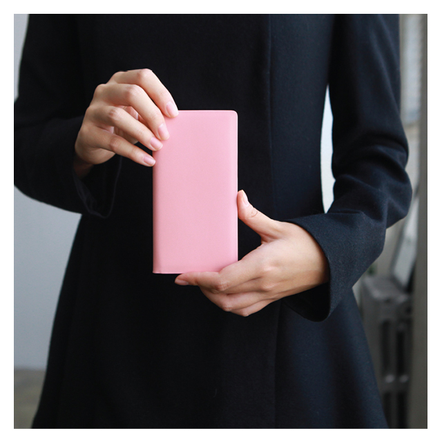 【iPhone6s Plus/6 Plus ケース】D5 Calf Skin Leather Diary (ピンク)goods_nameサブ画像