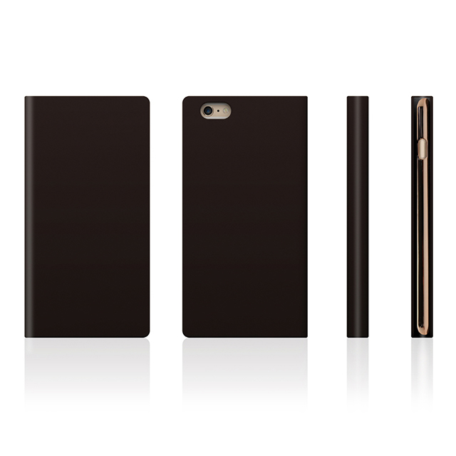 【iPhone6s Plus/6 Plus ケース】D5 Calf Skin Leather Diary (ダークブラウン)サブ画像