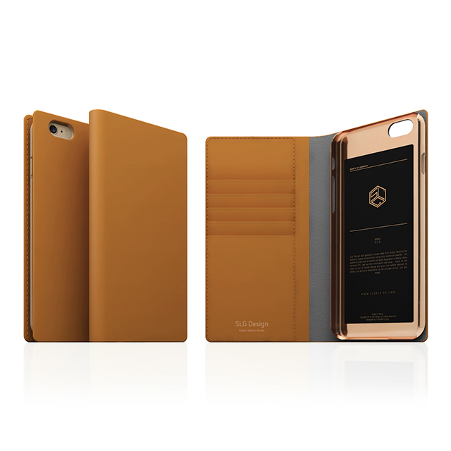 【iPhone6s Plus/6 Plus ケース】D5 Calf Skin Leather Diary (タンブラウン)サブ画像