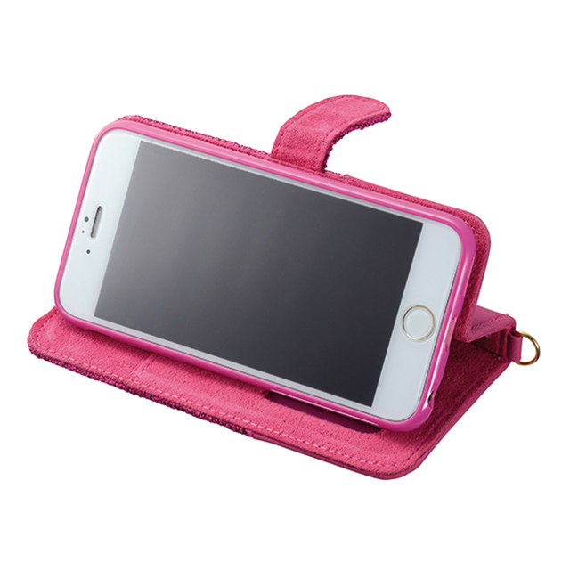 【iPhone6s/6 ケース】Girls i ツイードダイヤリーカバー ピンクgoods_nameサブ画像