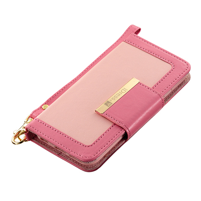 【iPhone6s/6 ケース】Girls i バイカラーダイヤリーカバー ライトピンク×ピンクサブ画像