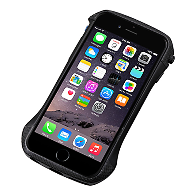 【iPhone6s/6 ケース】CLEAVE Hybrid Bumper (Carbon＆Black)サブ画像