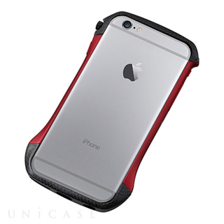 iPhone6 ケース CLEAVE Hybrid Bumper Carbon&Red 