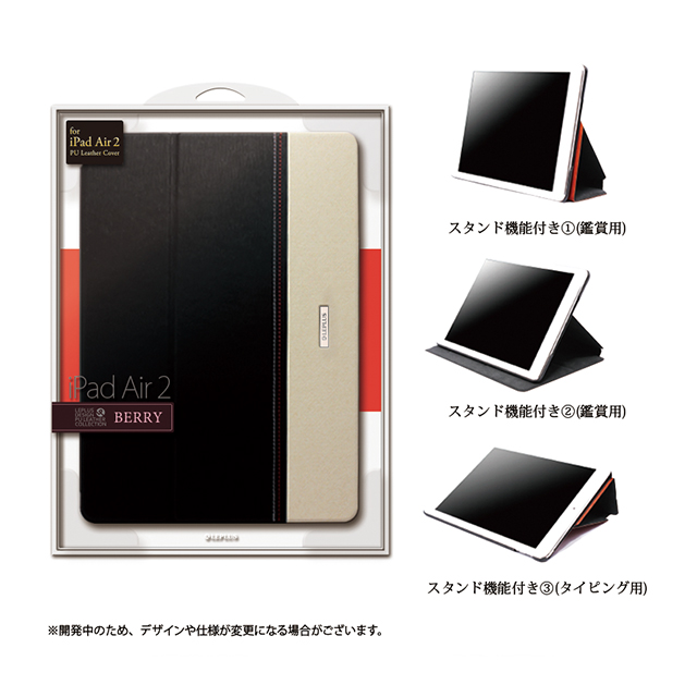 【iPad Air2 ケース】デザインレザーケース B ホワイトサブ画像
